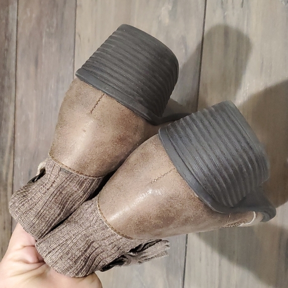 B.O.C. "Like New"Womens Ankle Leather Booties block heels shoes sz 9 - Picture 6 of 13